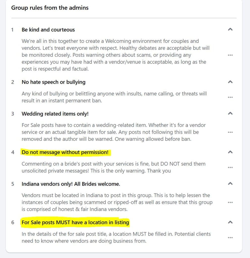 Photography business education Facebook group screenshot how to market for free using facebook