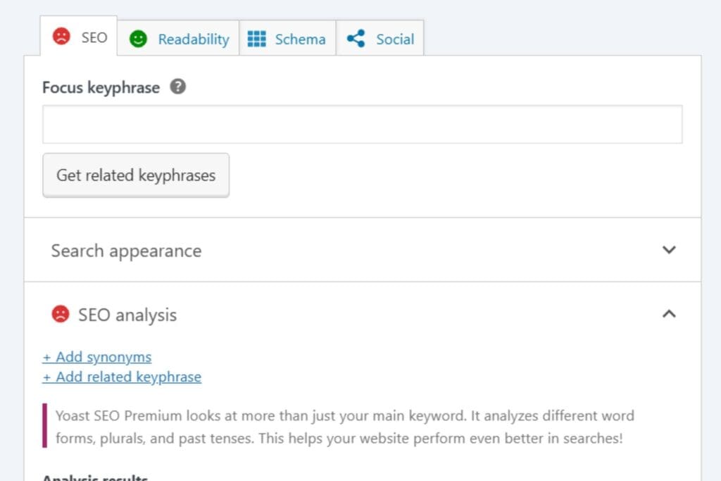 screenshot of keyword placement in WordPress for photographers wanting to learn how to blog